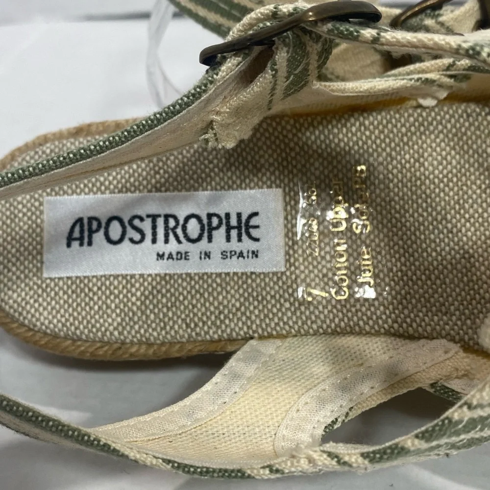 Apostrophe || Woman’s striped espadrilles size 7
